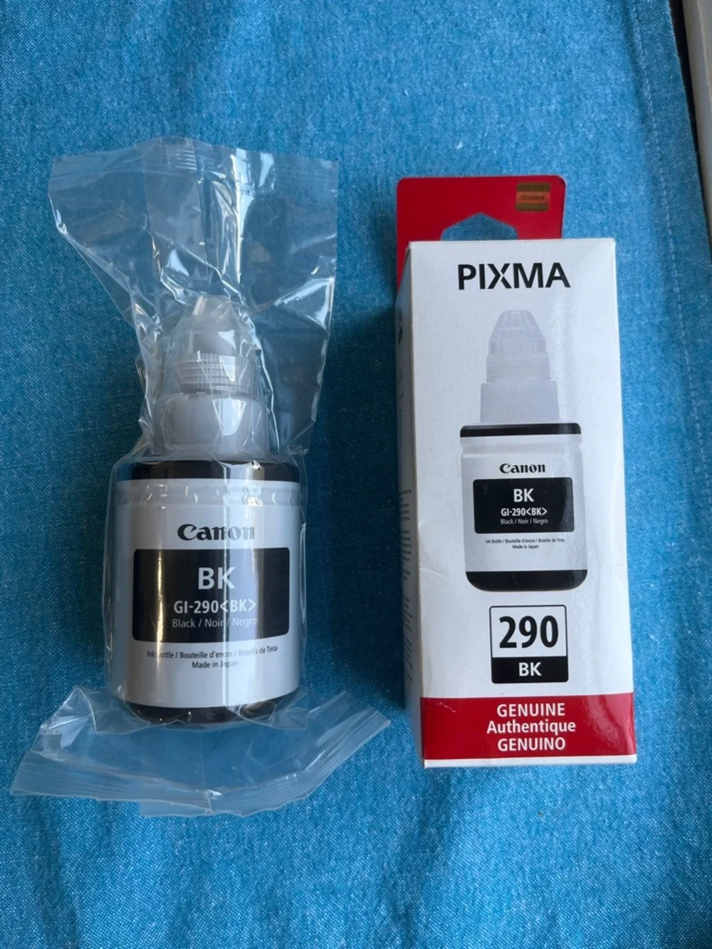 2 Canon Black Ink 135ml Unopened Bottles